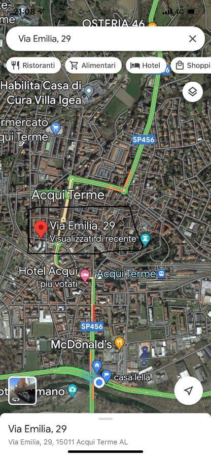 Appartamento Lella Zona Terme Centro E Vicino Habilita-Villa Igea Acqui Terme Bagian luar foto